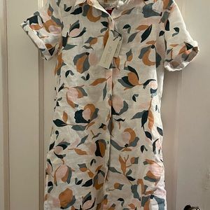 Rachel Zoe summer dress - 100% linen, machine washable!